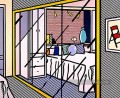 interior with mirrored closet 1991 Roy Lichtenstein